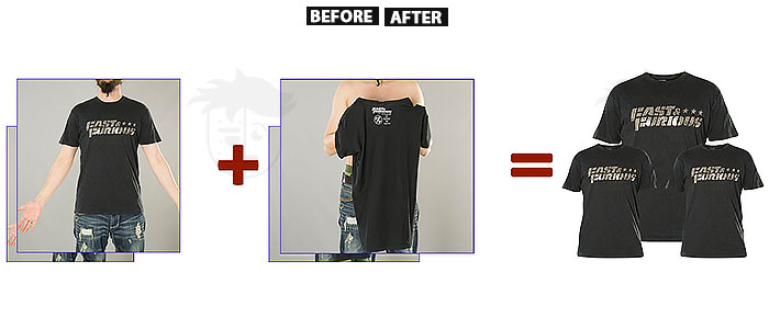 photoshop image ghost mannequin removal effect service